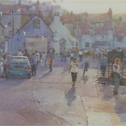Evening-gathering-Lifeboat-Day-Staithes