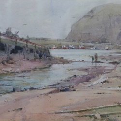 Beach-and-slipway-Staithes-Harbour