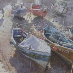 Crisp-spring-afternoon-Staithes