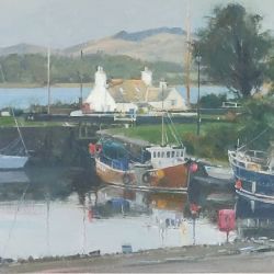 Last-light-Crinan-Harbour