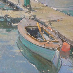 Little-Moored-Boat-Oil-8-x-12