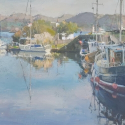 Morning-calm-Crinan-Harbour