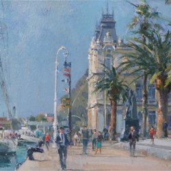 The-harbour-moorings-Barcelona