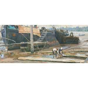 Building the dam, Pin Mill