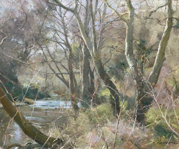 Late winter in the glade, Staithes Beck (SOLD)