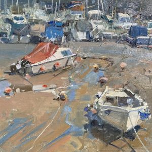 Bridlington Harbour, Oil 10x12”